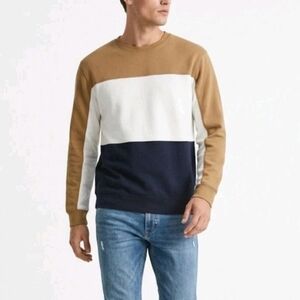 Colorblock Crewneck Sweater